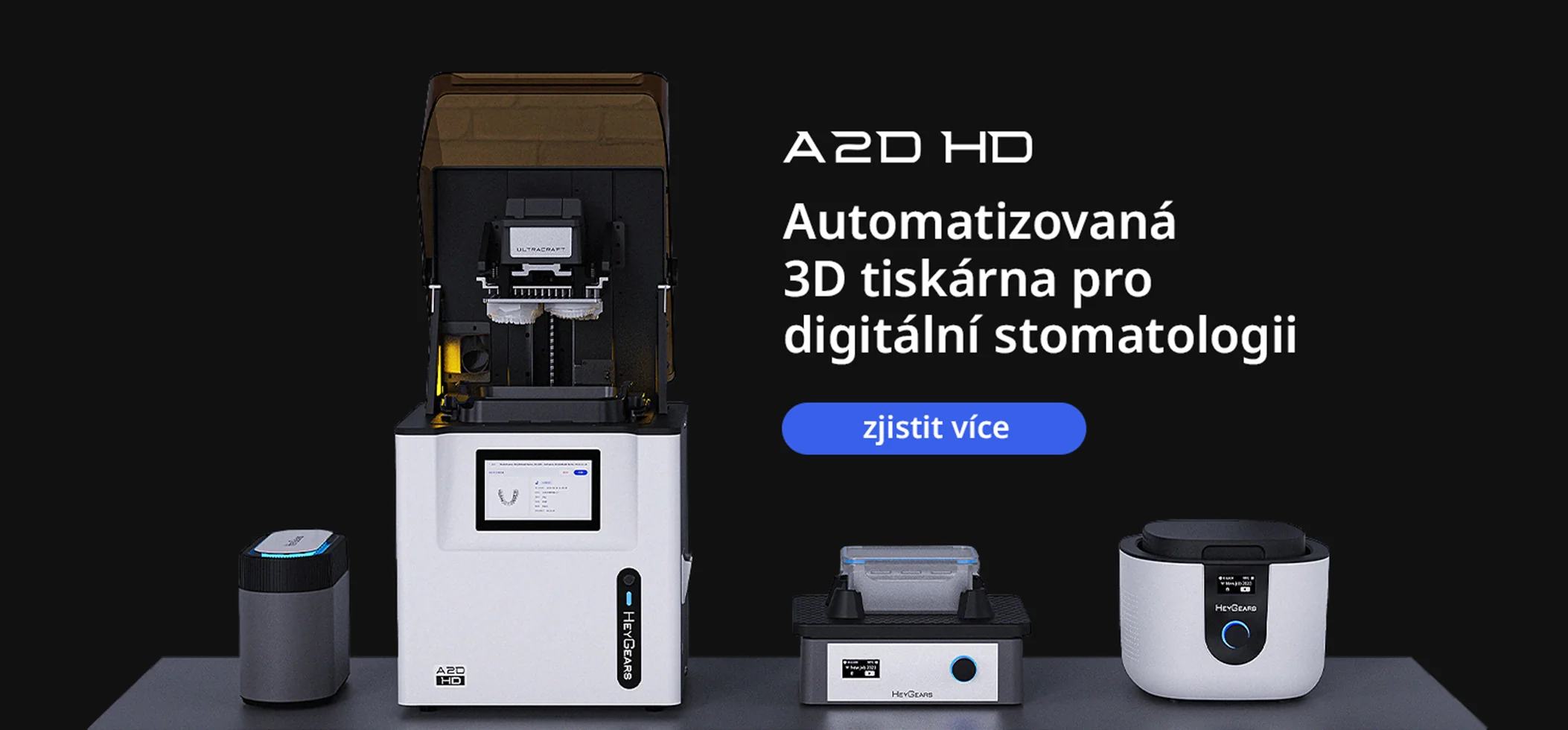A2D HD – automatizovaná 3D tiskárna pro digitální stomatologii